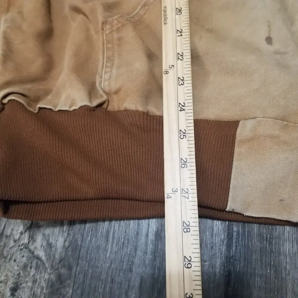 Carhartt Jacket Adult 2XL Hardhats Union Labor Canvas J131 BRN USA Made‎ Faded